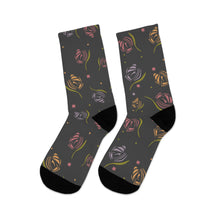 Load image into Gallery viewer, Stylized Rose Recycled Poly Socks