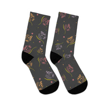 Load image into Gallery viewer, Stylized Rose Recycled Poly Socks