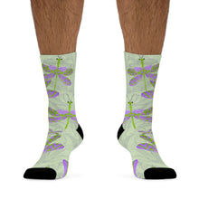 Load image into Gallery viewer, Dreamy dragonfly Recycled Poly Socks