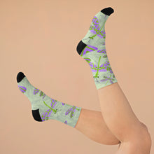 Load image into Gallery viewer, Dreamy dragonfly Recycled Poly Socks