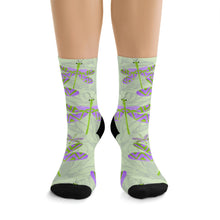 Load image into Gallery viewer, Dreamy dragonfly Recycled Poly Socks