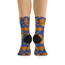 Load image into Gallery viewer, California Poppies Recycled Poly Socks

