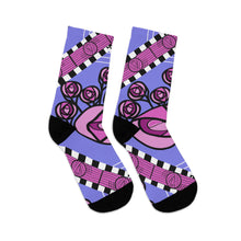 Load image into Gallery viewer, Homage to Charles Rennie Macintosh Recycled Poly Socks
