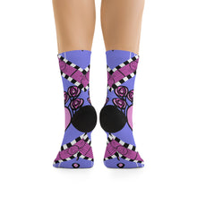 Load image into Gallery viewer, Homage to Charles Rennie Macintosh Recycled Poly Socks
