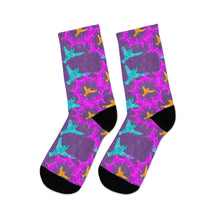 Load image into Gallery viewer, Batik type Hummingbird Recycled Poly Socks
