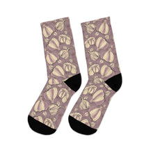Load image into Gallery viewer, Got stinky feet?  Garlic socks Recycled Poly Socks
