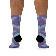 Load image into Gallery viewer, Origami Crane Recycled Poly Socks
