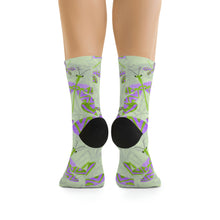 Load image into Gallery viewer, Dreamy dragonfly Recycled Poly Socks
