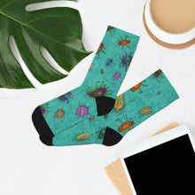 Load image into Gallery viewer, Magical luminescent Bugs Recycled Poly Socks
