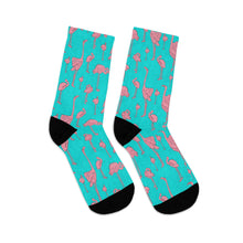 Load image into Gallery viewer, Pink Flamingo Recycled Poly Socks
