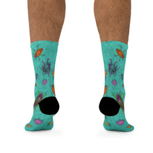 Load image into Gallery viewer, Magical luminescent Bugs Recycled Poly Socks
