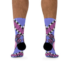 Load image into Gallery viewer, Homage to Charles Rennie Macintosh Recycled Poly Socks
