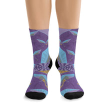 Load image into Gallery viewer, Origami Crane Recycled Poly Socks

