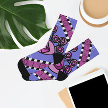 Load image into Gallery viewer, Homage to Charles Rennie Macintosh Recycled Poly Socks
