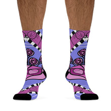 Load image into Gallery viewer, Homage to Charles Rennie Macintosh Recycled Poly Socks
